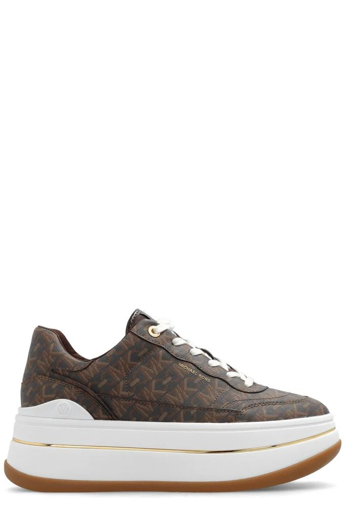 Michael Kors Michael Michael Kors Hayes Allover Logo Platform Sneakers 1