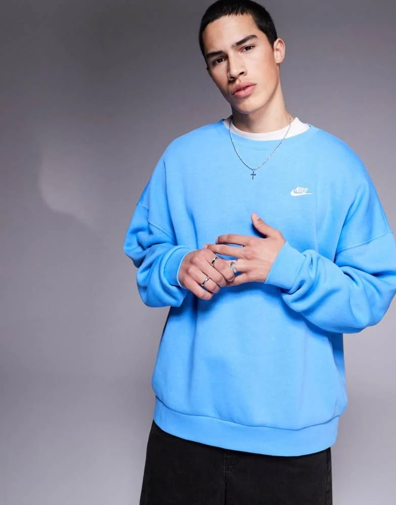 NIKE Nike Club oversized sweatshirt in blue 1