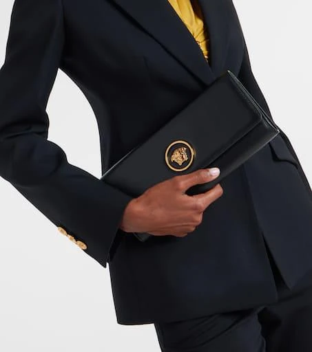 Versace La Medusa leather clutch 2