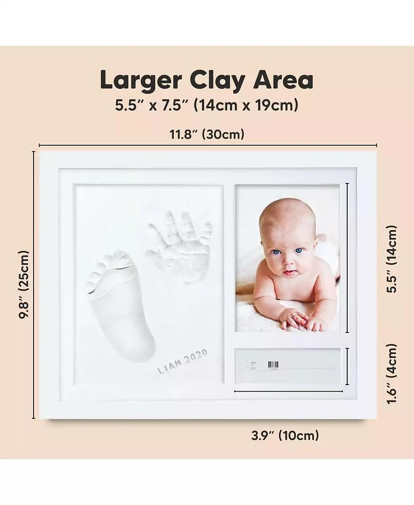 KeaBabies Noel Baby Hand and Footprint Kit, Personalized Baby Keepsake Picture Frame, Newborn Handprint Kit for Boy, Girl 2