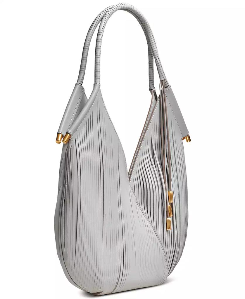 Donna Karan Donna Karan Baldwin Small  Laser-cut Shoulder with Leather Wrapped Rounded Handle
