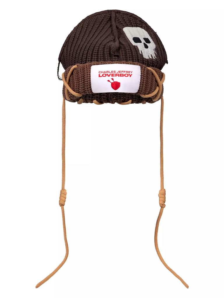 Charles Jeffrey Loverboy Chunky Ears Wool-Blend Beanie Scarf