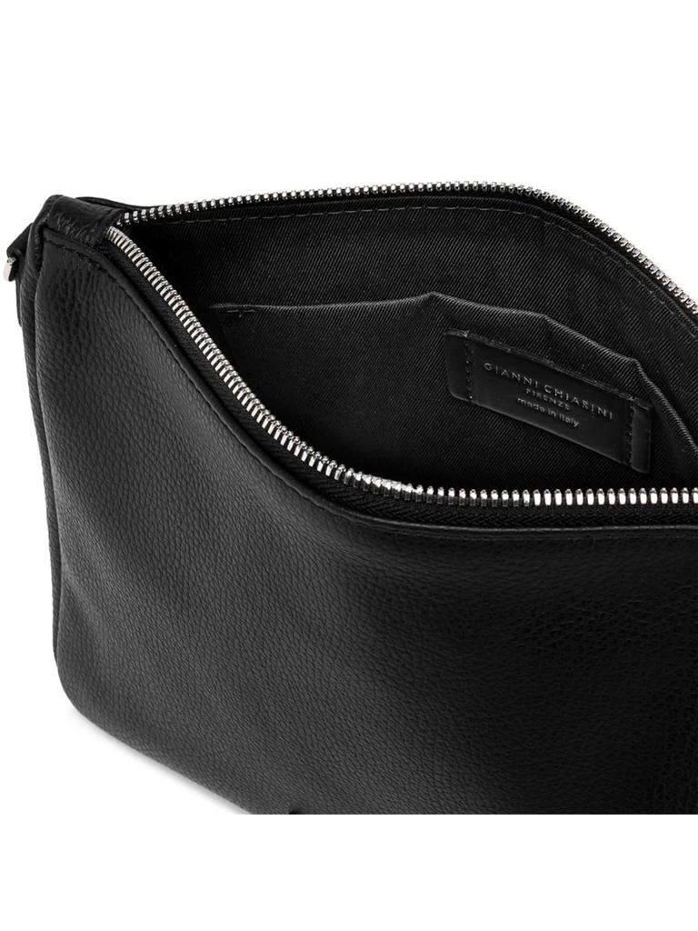 GIANNI CHIARINI Nora Clutch Bag In Hammered Leather 4