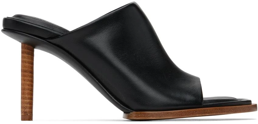 Jacquemus Black Le Raphia 'Les Mules Rond Carré' Mules 1