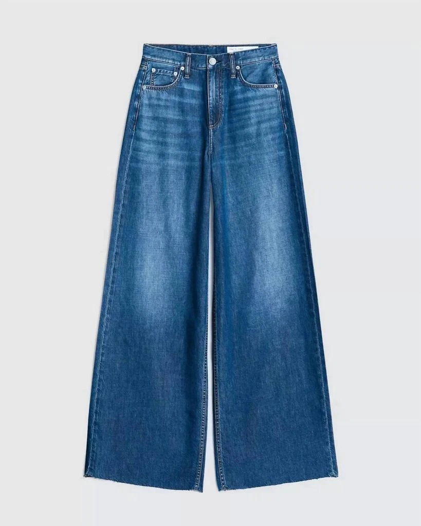 Rag & Bone Featherweight Sofie Wide Leg Jean In Otto Wash 5