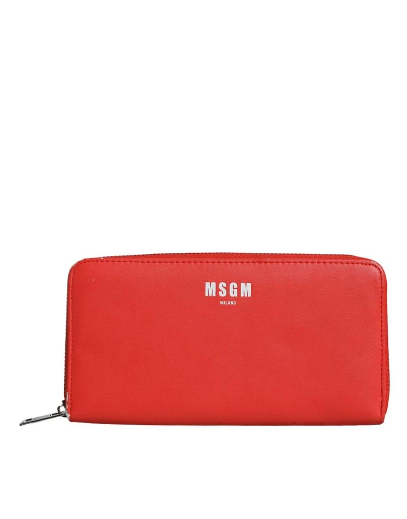 MSGM MSGM Leather Continental Zip Around Card Holder Bifold Clutch Women
s Wallet (Pre-Owned)