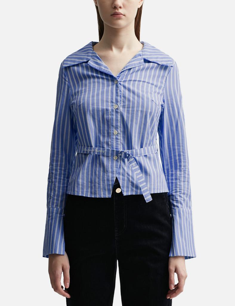 House Of Sunny Elle Belted Shirt
