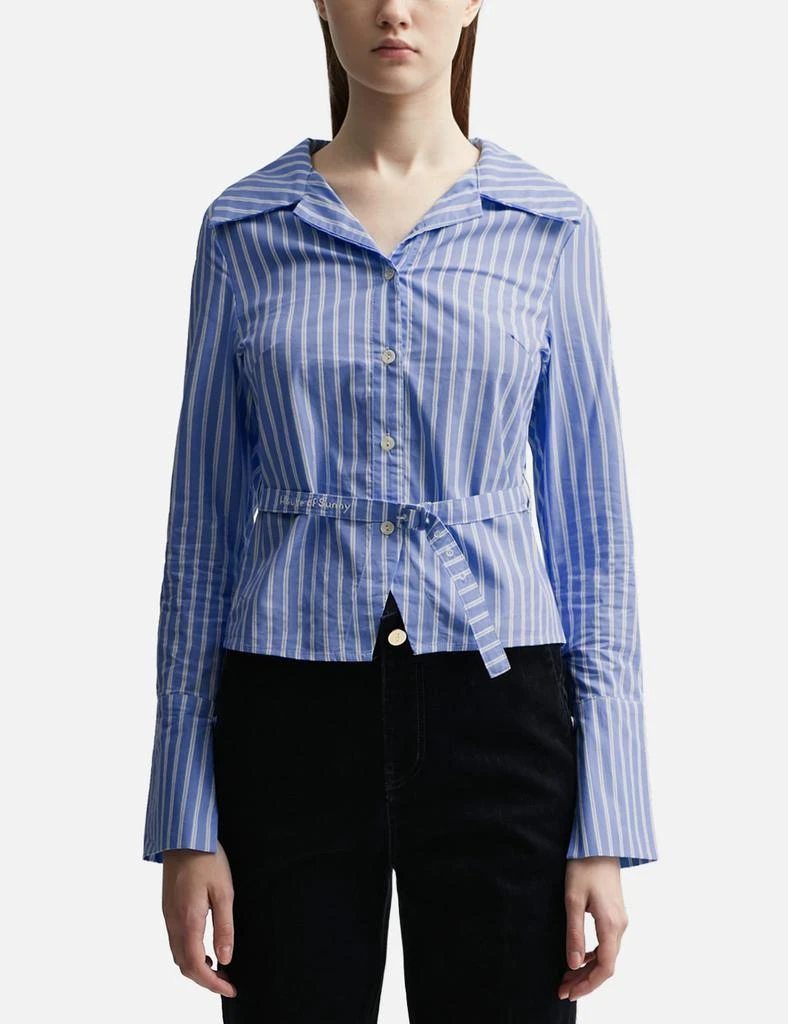 House Of Sunny Elle Belted Shirt 1