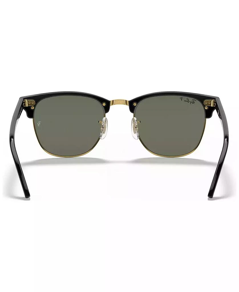 Ray-Ban Unisex Polarized Low Bridge Fit Sunglasses, RB3016F CLUBMASTER CLASSIC 55 5