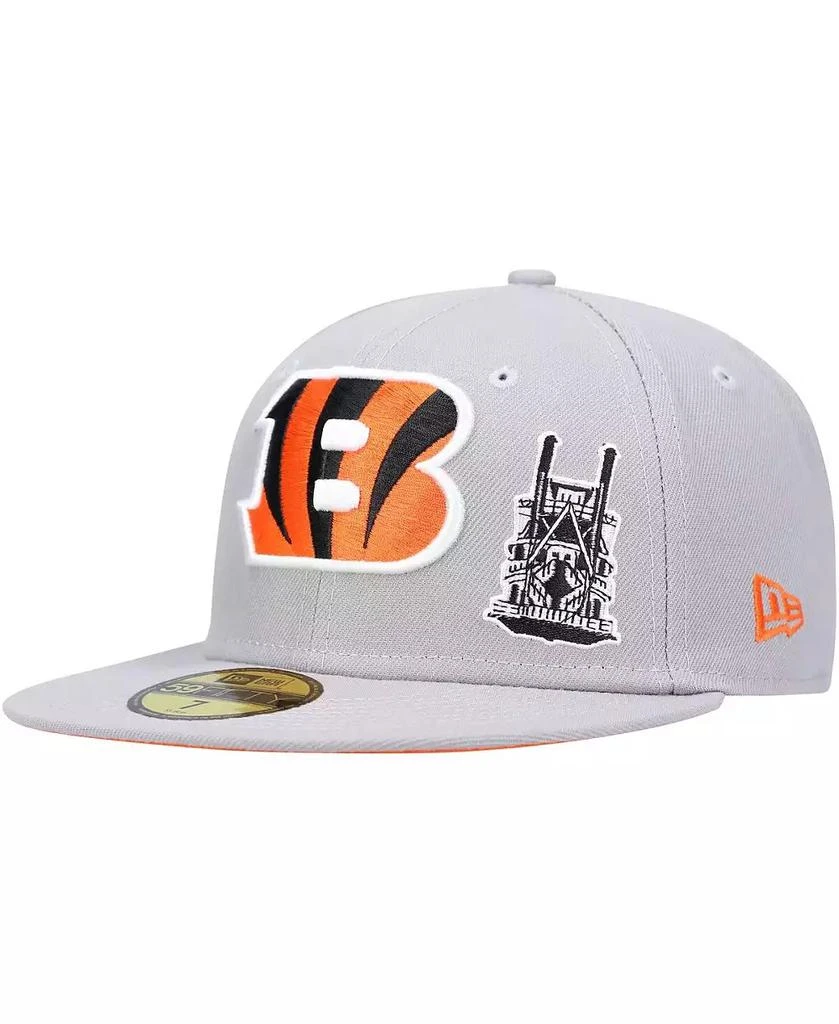 New Era Men's Gray Cincinnati Bengals City Describe 59FIFTY Fitted