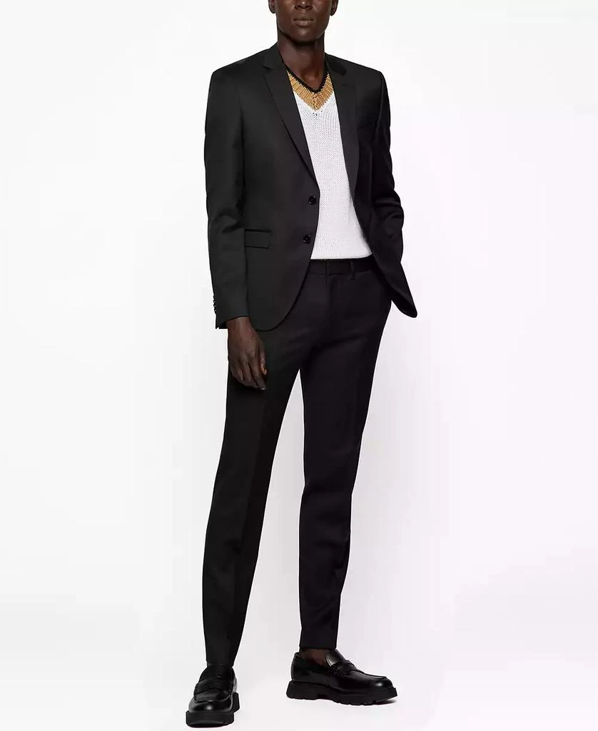 Hugo Boss Men's Virgin-Wool Extra-Slim-Fit Suit Jacket 4