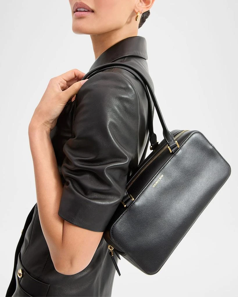 VERONICA BEARD Boxy Leather Shoulder Bag 2