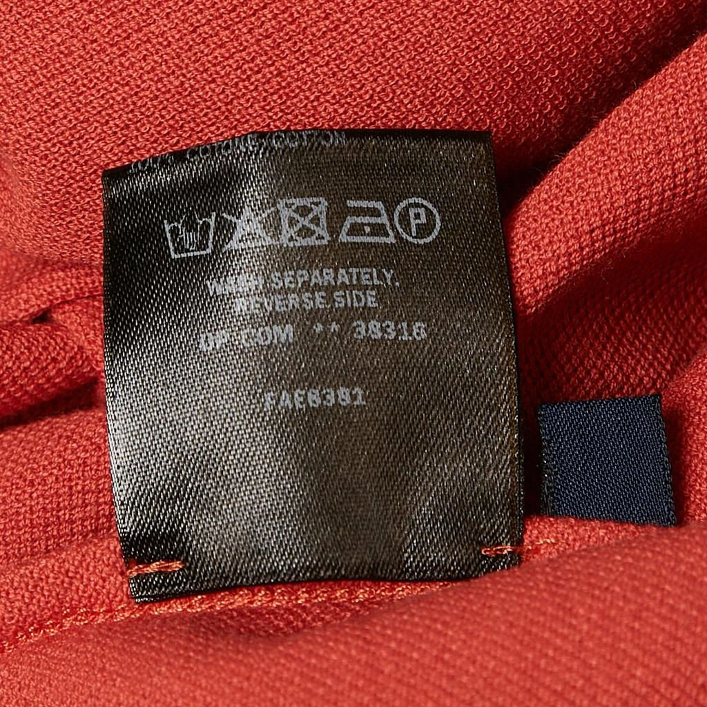 Loro Piana Loro Piana Orange Pique Cotton Polo T-Shirt M 6