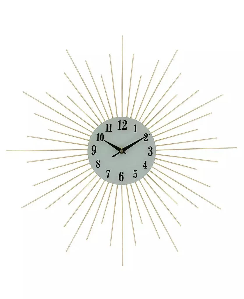 Three Star Spikes Wall Clock