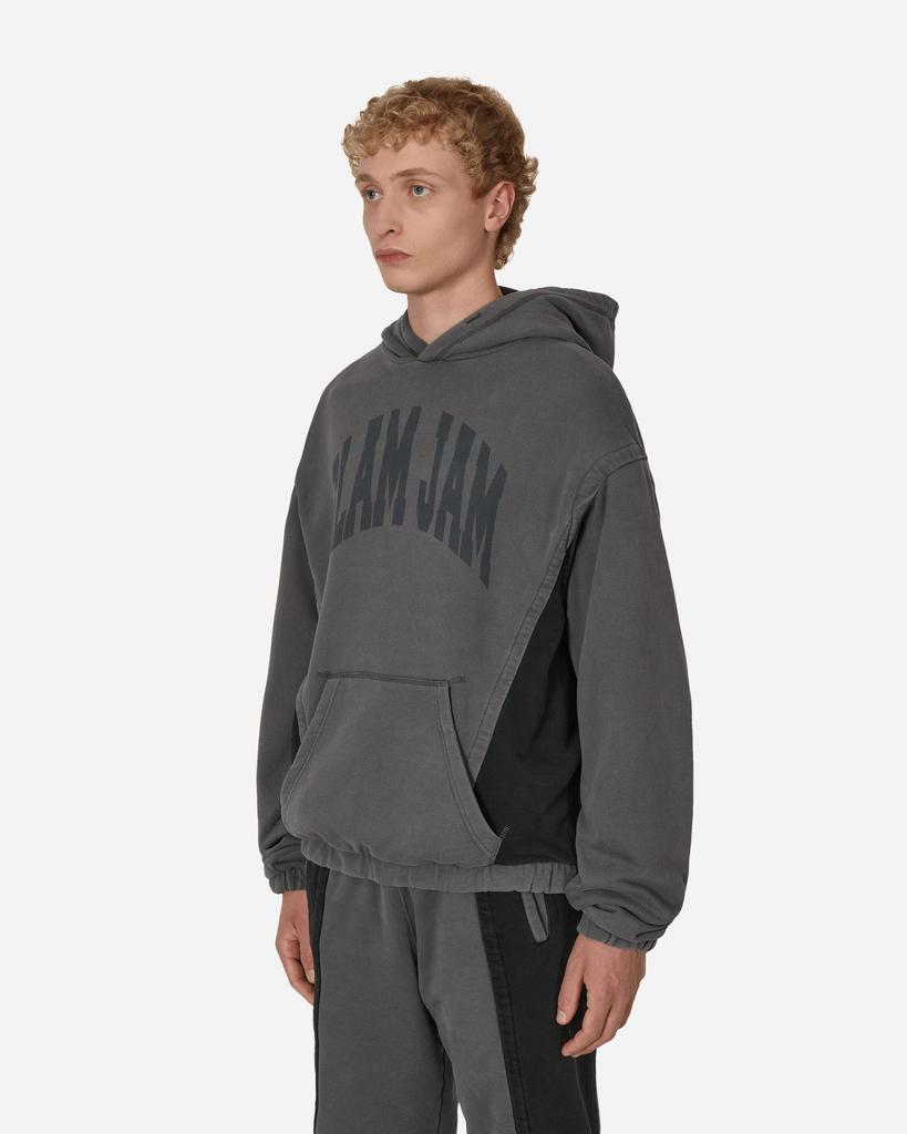 Slam Jam Panel Hooded Sweatshirt Grey / Black