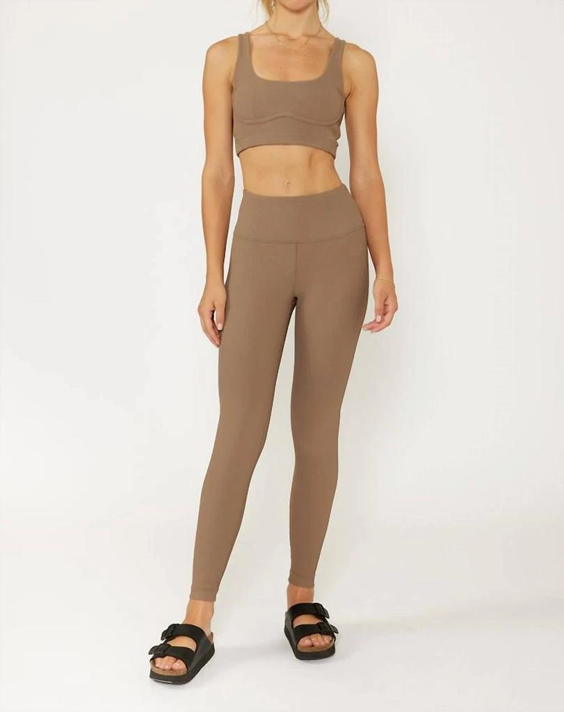 Cream Yoga Cream Yoga - Nancy Ribbed Legging