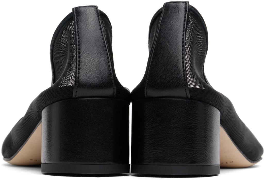 Dear Frances Black Balla Pump Mesh Heels