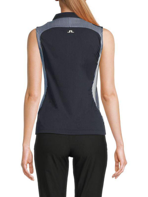 J. Lindeberg Betsy Printed Polo Top