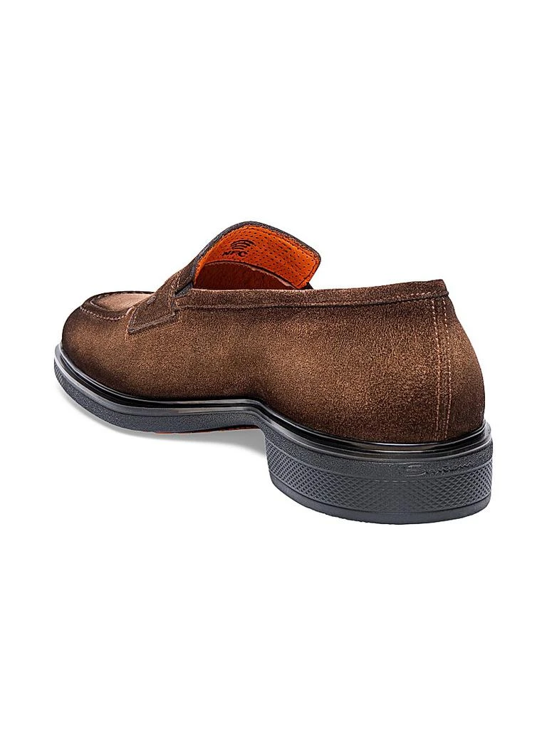 Santoni Leather Penny Loafers 4