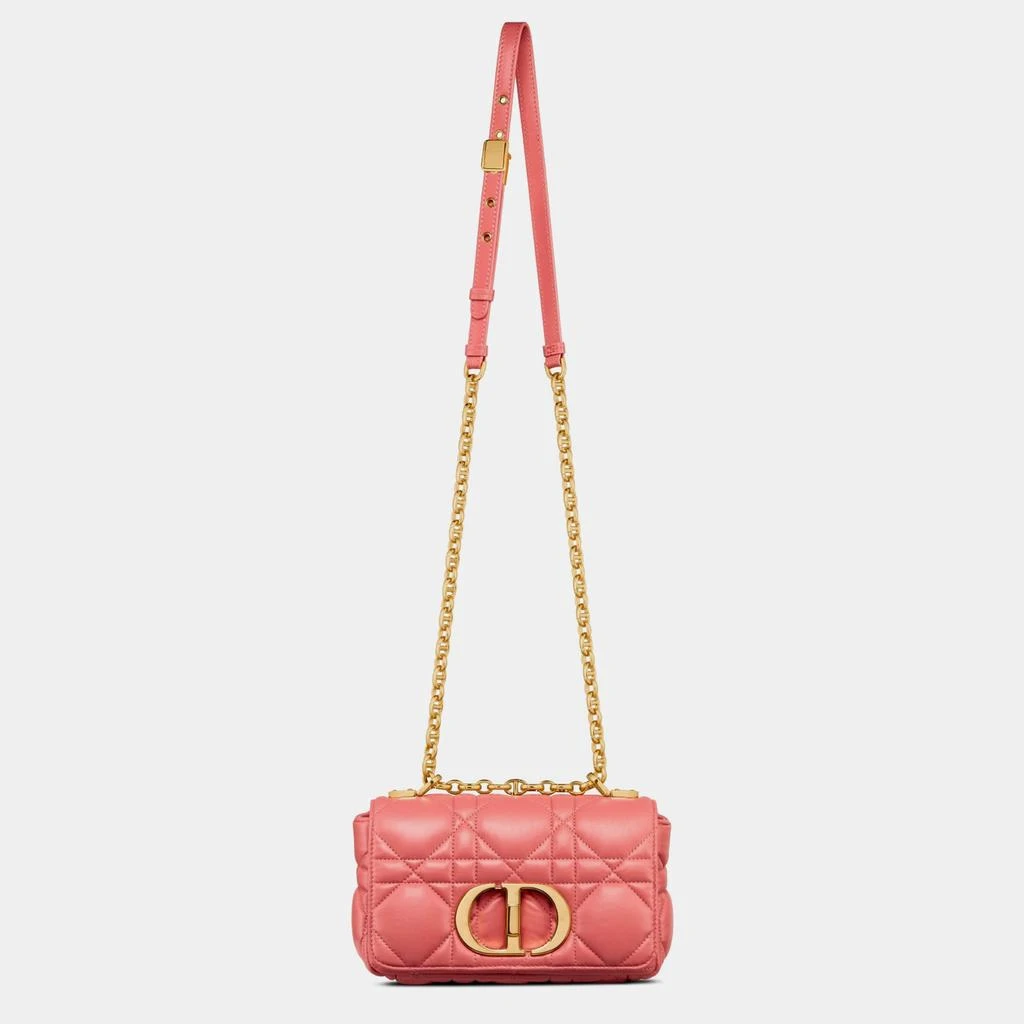 Dior Christian Dior Coral Pink calfskin Small Dior Caro Bag 2