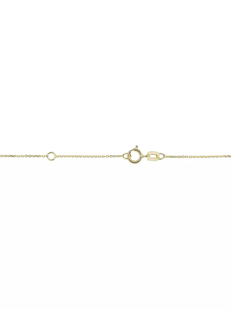 Oradina 14K Yellow Gold, Turquoise Evil Eye Pendant 2