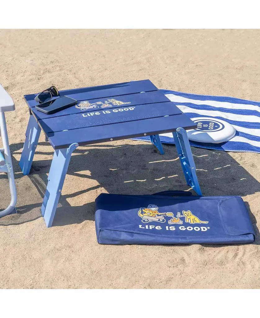 Life is Good 2 x 2 x 1 ft Blue Family Portable Outdoor Table 5