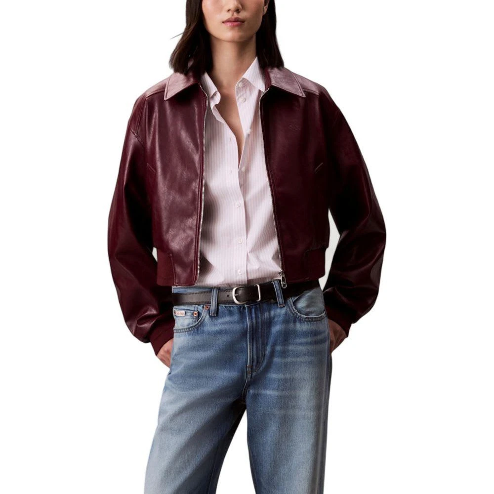 Calvin Klein Leather Women
s Jacket