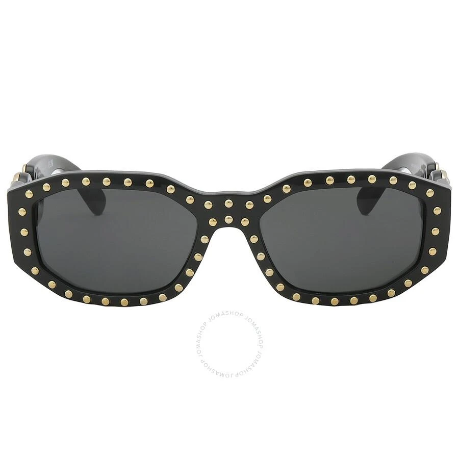 Versace Dark Grey Geometric Unisex Sunglasses VE4361 539787 53 1