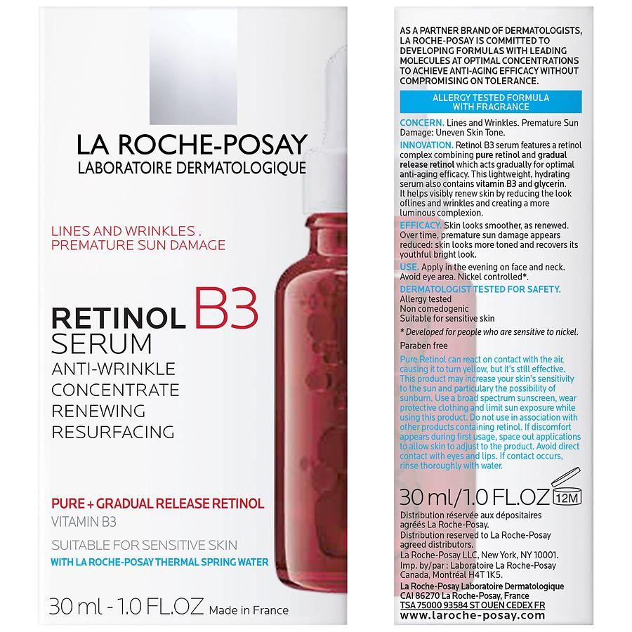 La Roche-Posay Anti Aging Pure Retinol Face Serum with Vitamin B3 for Fine Lines and Wrinkles