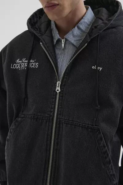 Obey OBEY Local Service Full Zip Hooded Jacket 4