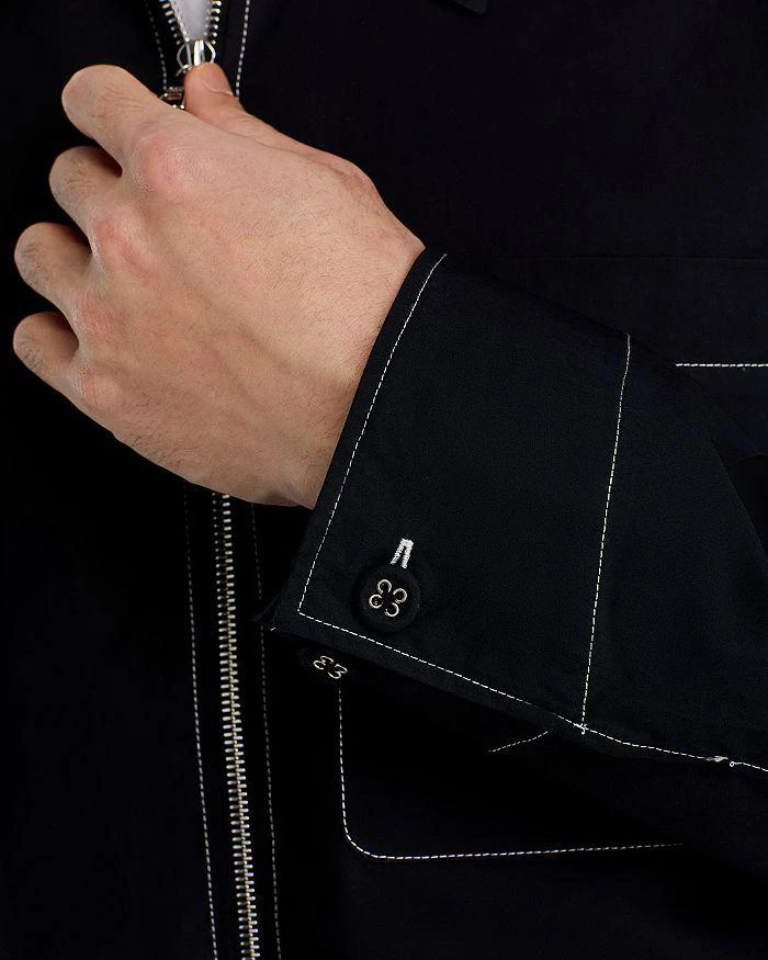 Officine Générale Zip Front Topstitched Jacket 7