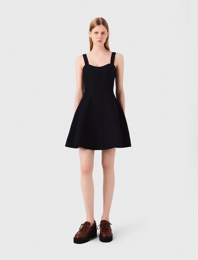 Maje Maje Woman's polyester Short knitted babydoll dress for Fall/Winter