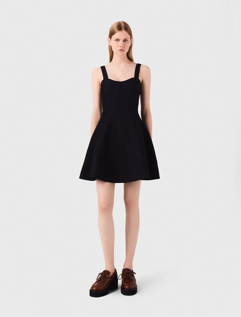 Maje Maje Woman's polyester Mini knitted babydoll dress for Fall/Winter 1