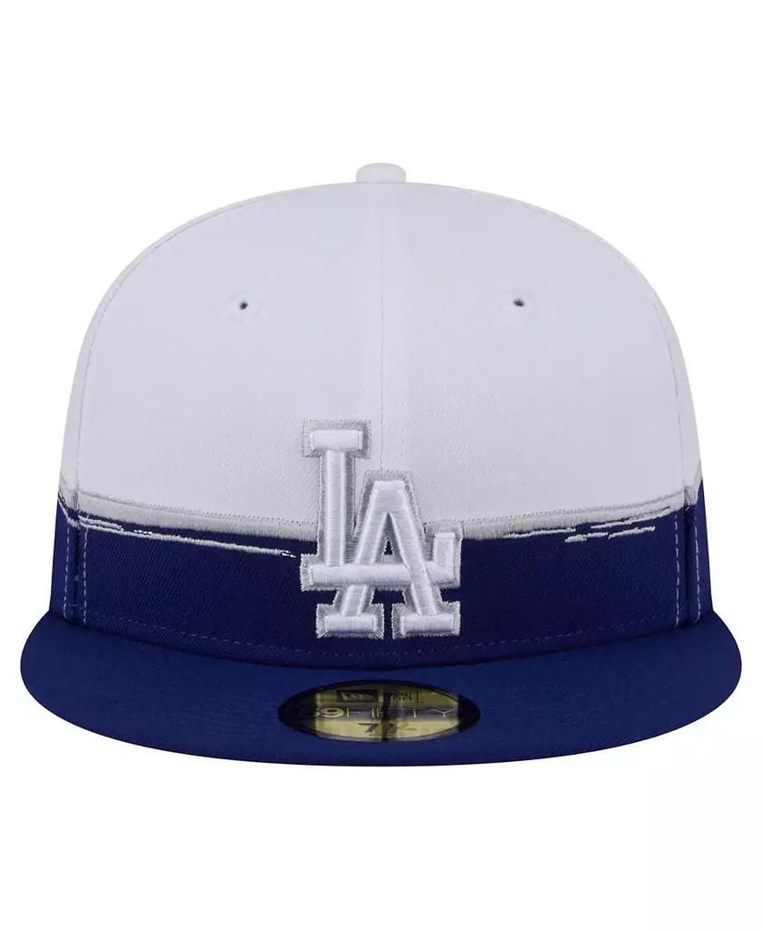 New Era Men's Royal/White Los Angeles Dodgers Paint Stroke 59FIFTY Fitted Hat