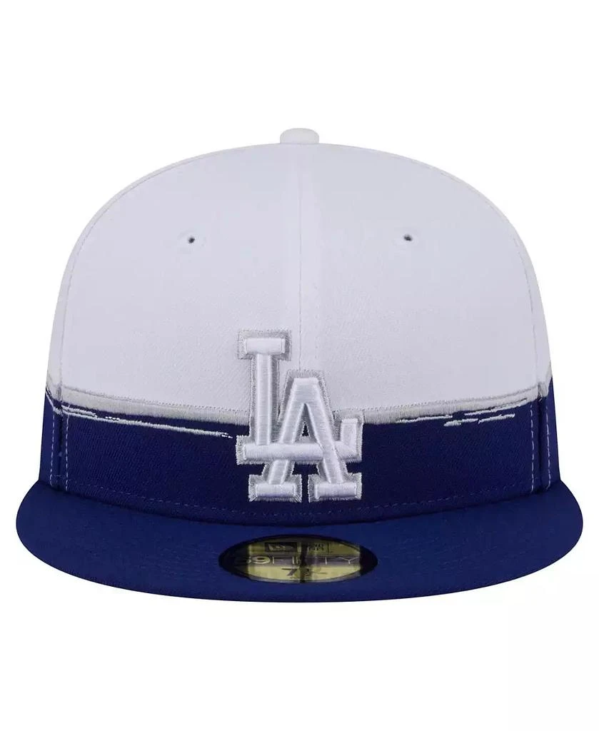New Era Men's Royal/White Los Angeles Dodgers Paint Stroke 59FIFTY Fitted Hat 2