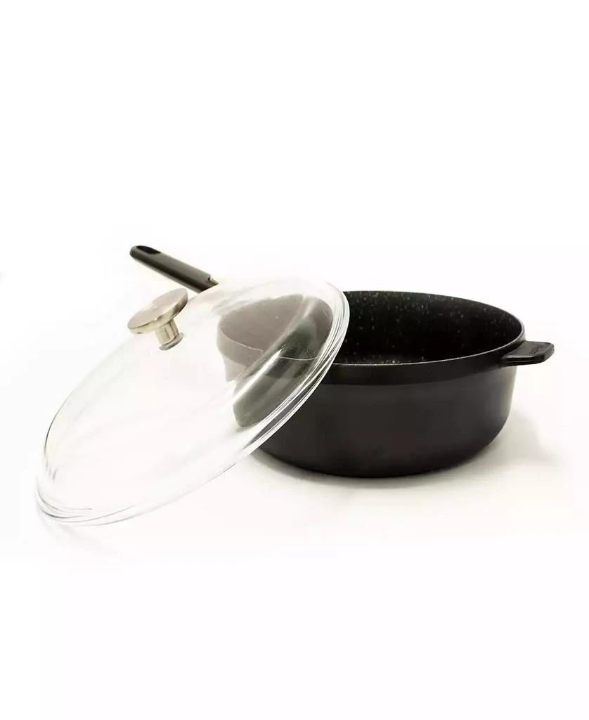 BergHOFF GEM 11" Nonstick Saute Pan 4.6Qt., Detachable Handle, Black, Glass Lid 3