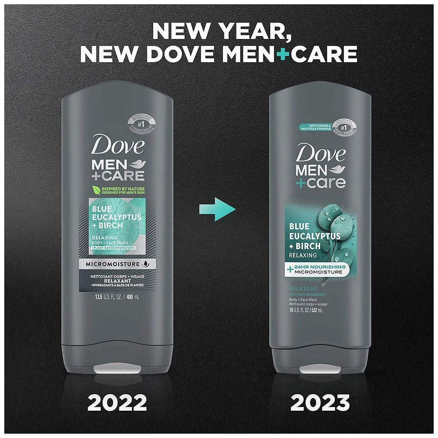 Dove Body and Face Wash Relaxing Blue Eucalyptus + Birch 8