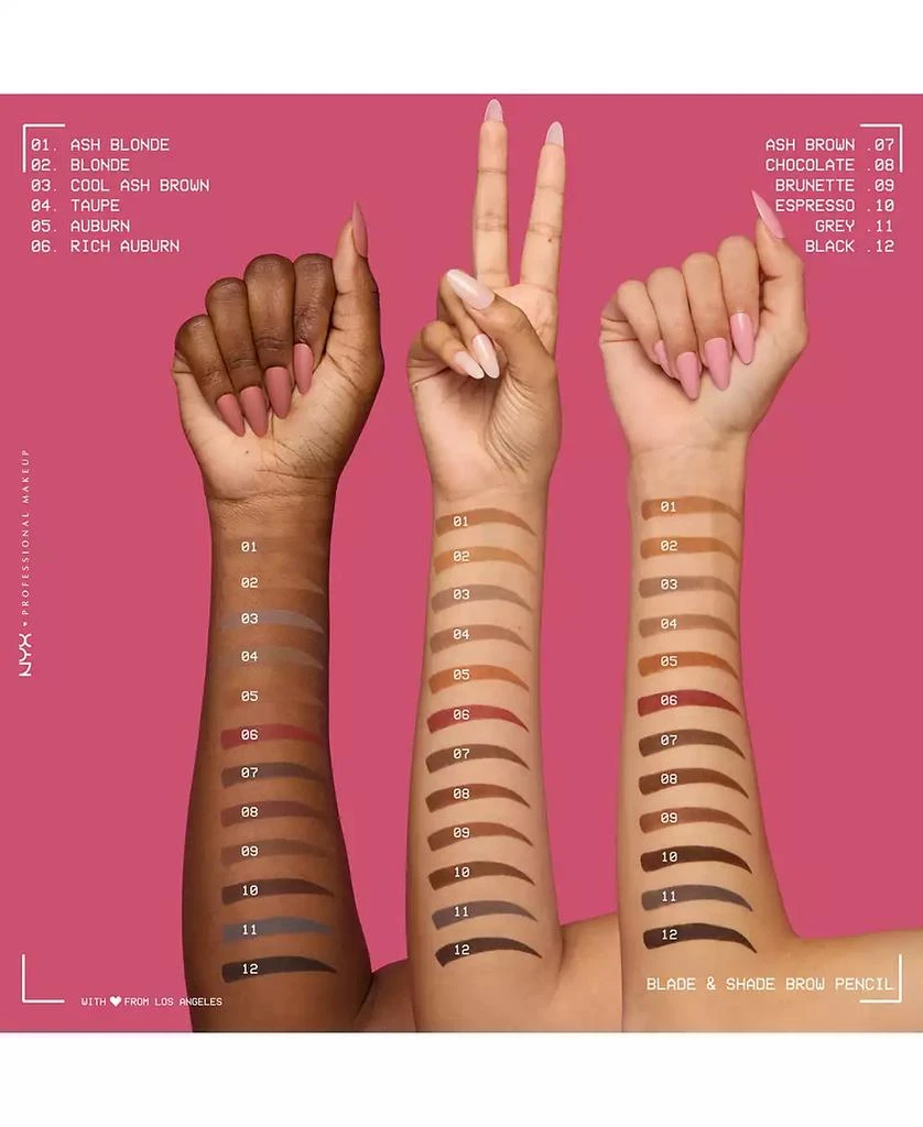 NYX Professional Makeup Blade 
Shade Brow Pencil 13