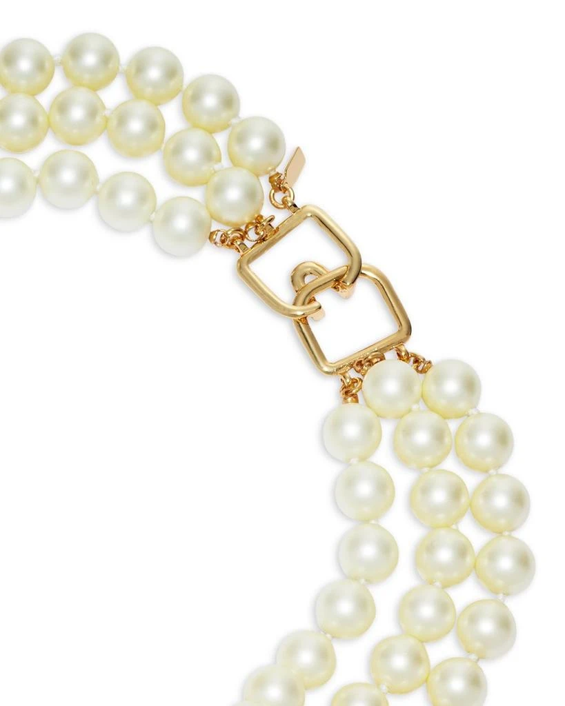Kenneth Jay Lane Barbara Imitation Pearl Necklace, 17" 3