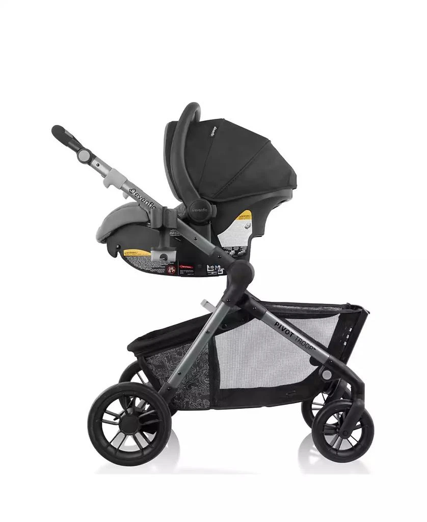 Evenflo Pivot Troop Child Pet Modular Travel System with Litemax ICS 30