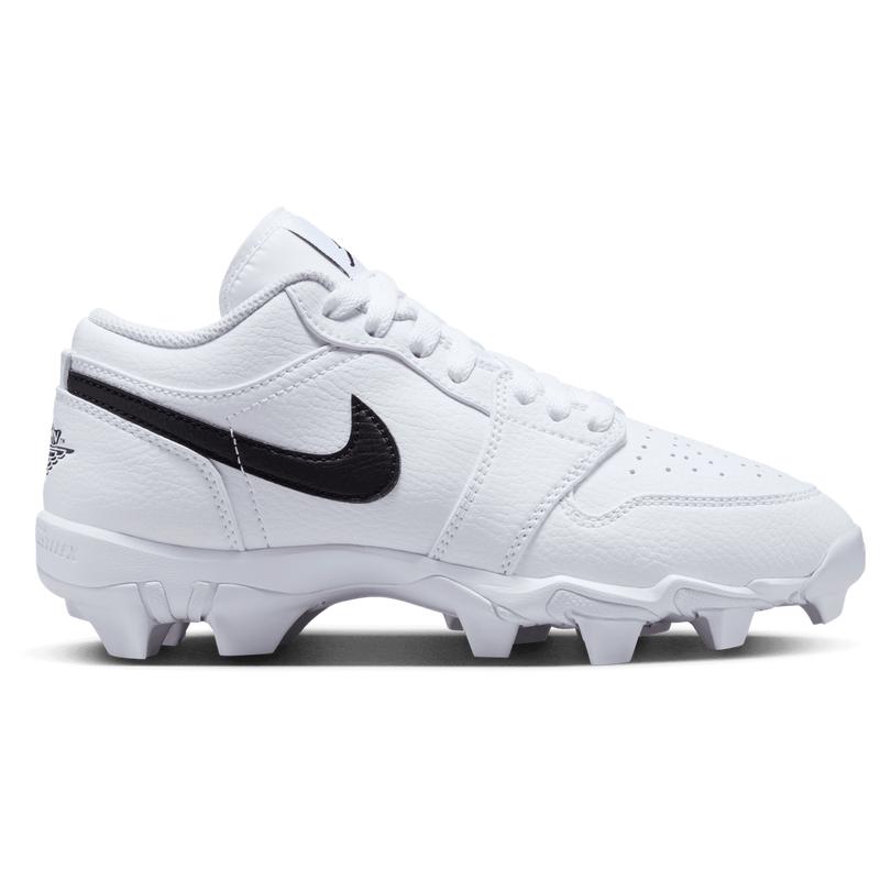 jordan 1 low cleats on feet