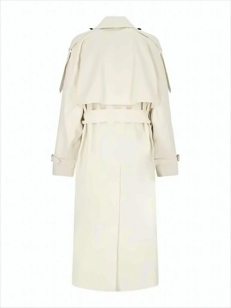 Burberry Double-Breasted Cotton Trench Coat with Belted Waist 2