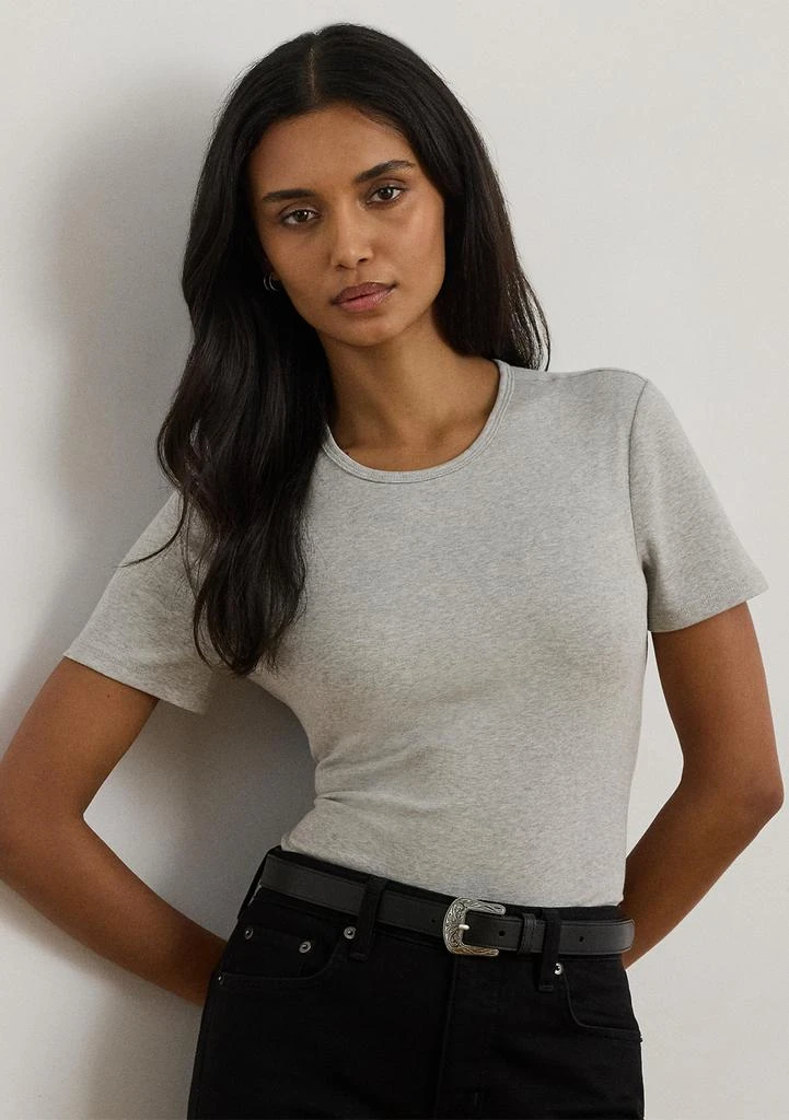 Ralph Lauren Women's Stretch Cotton Crewneck Tee