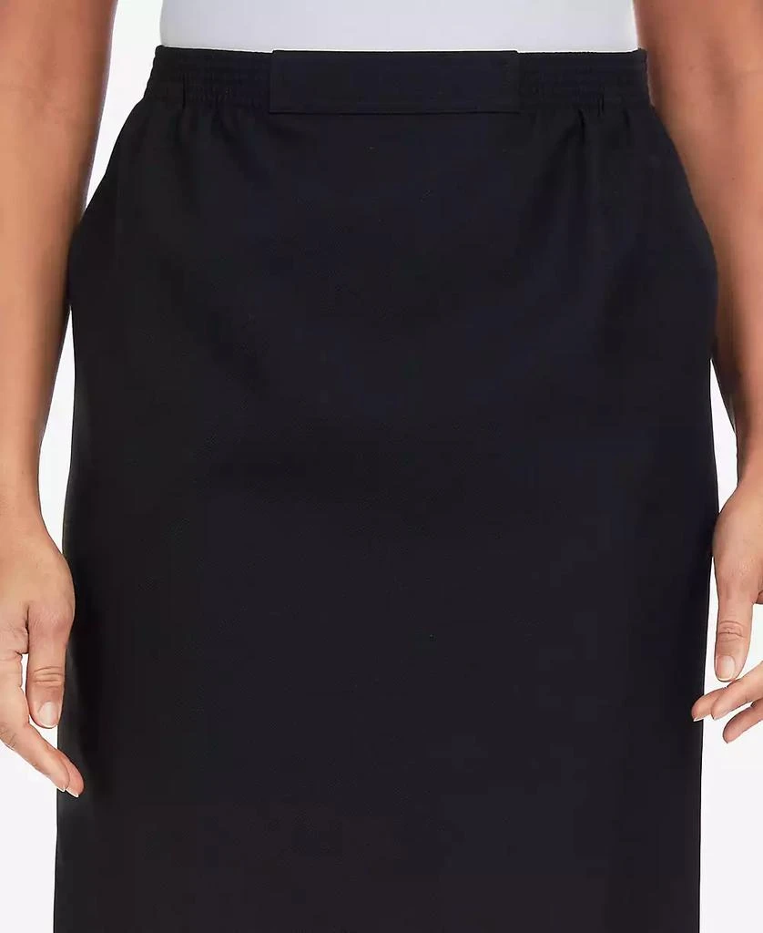Alfred Dunner Women's Cinch Waist Midi Skirt with Slant Pockets 2