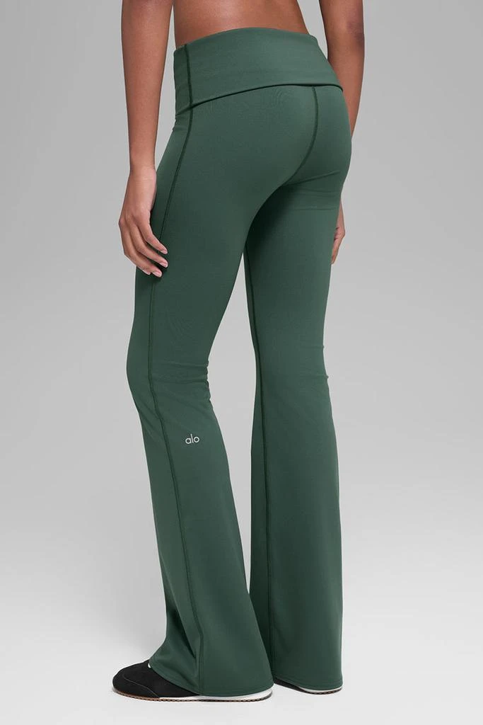 Alo ALO Softsculpt Foldover Flare Legging - Clover Green 4
