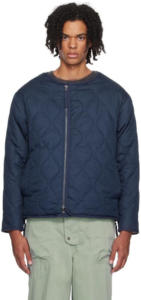 Taion Navy Zip Reversible Down Jacket