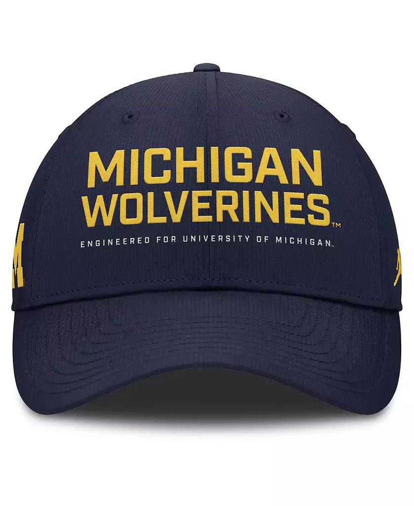 Jordan Men's Navy Michigan Wolverines 2025 On-Field Gameday Club Adjustable Hat