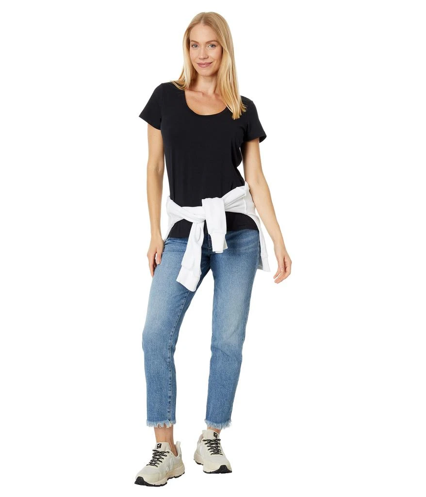 L.L.BEAN Soft Stretch Supima Tee Scoop Neck Short Sleeve 4