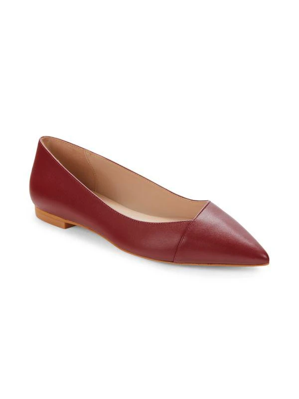 Stuart Weitzman Avenue Leather Ballet Flats 2