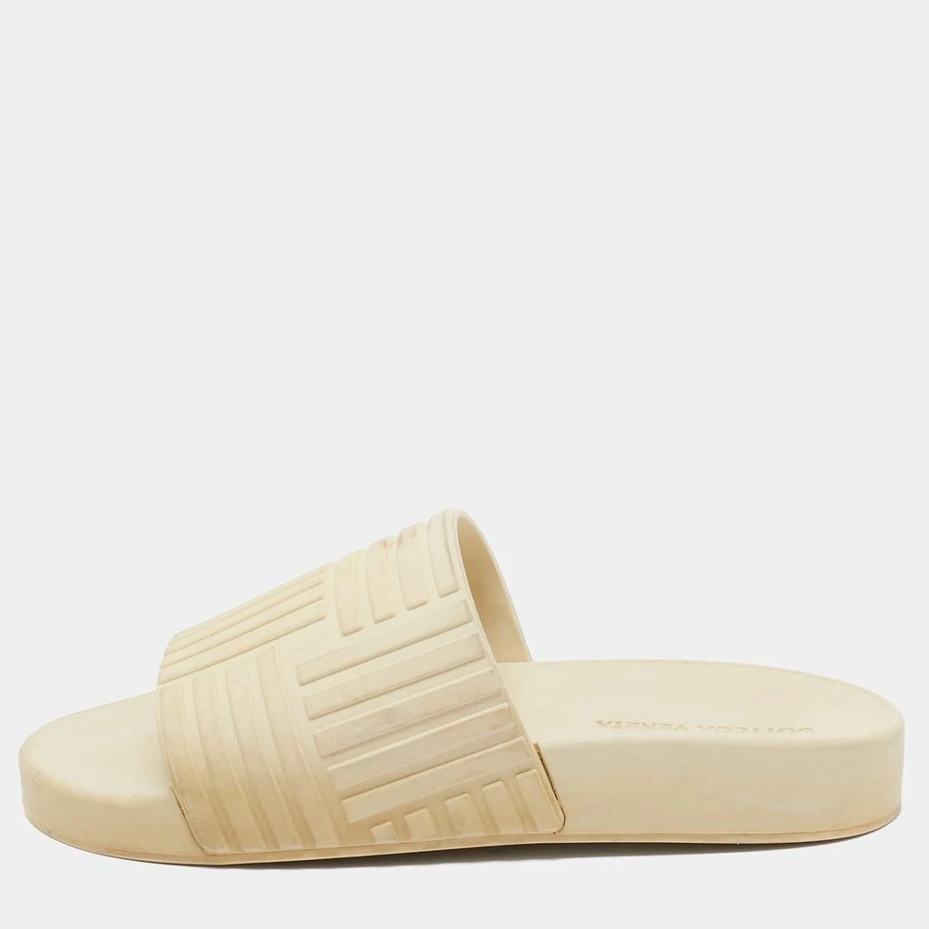 Bottega Veneta Bottega Veneta Cream Rubber Pool Slides Size 37 1